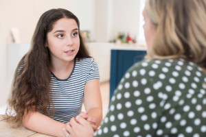 a teen shows that she is benefitting from a dialectical behavior therapy program