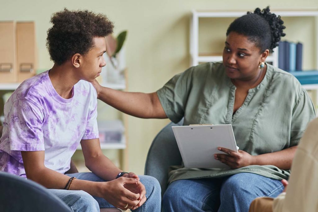 parents were able to identify a mental health crisis in their teen and get help with a crisis intervention program and counselor