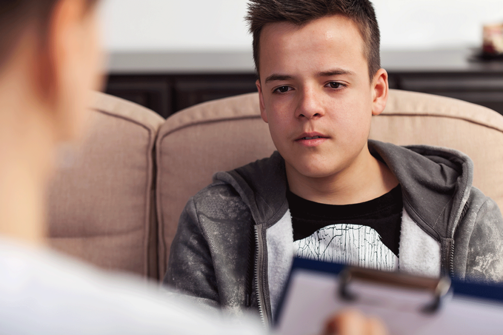 a teen has cognitive behavioral therapy added to his mental health treatment plan because it could help