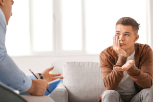teenager in therapy after parent discovered answers to the question how can psychotherapy help my teen